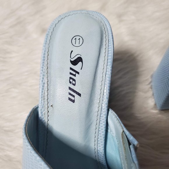 Baby Blue Platform Chunky Heeled Sandals from She In, 11 - Picture 7 of 8